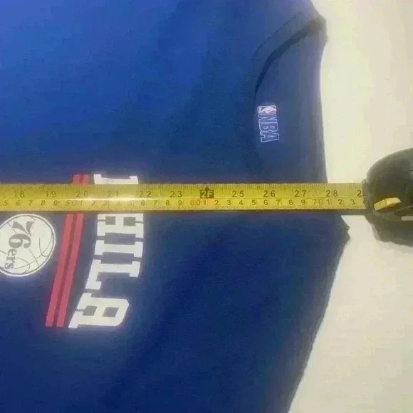 Philadelphia 76ers Men’s Blue Long sleeve Shirt NBA Size XL - Picture 6 of 7